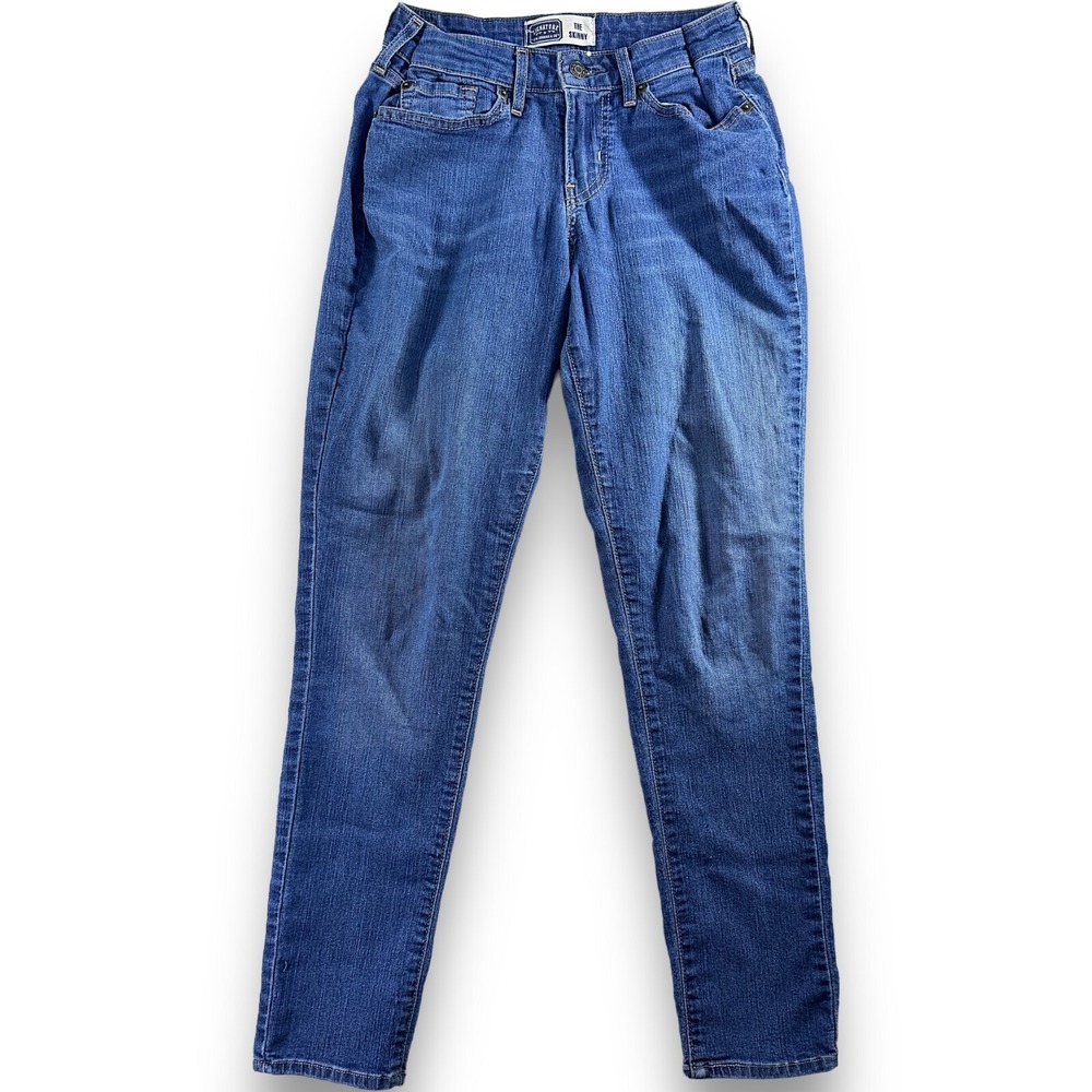 Signature by Levi Strauss & Co The Skinny Jeans Medium Wash Blue Womens 27x28